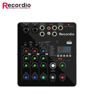 GAX-DP216 <span class=keywords><strong>Mini</strong></span> <span class=keywords><strong>2</strong></span> canaux Audio <span class=keywords><strong>DJ</strong></span> Console de mixage Interface avec 48V alimentation fantôme <span class=keywords><strong>Combo</strong></span> Jack Microphone guitare XLR 6.35mm stéréo - Product Image 1