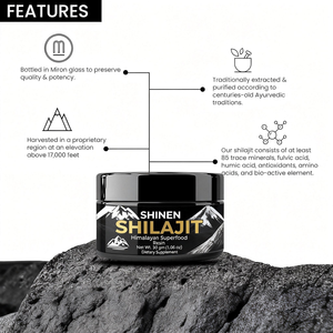 Pâte de <span class=keywords><strong>Shilajit</strong></span>, extrait de <span class=keywords><strong>Shilajit</strong></span>, compléments alimentaires, minéraux multiples, acide fulvique, résine de <span class=keywords><strong>Shilajit</strong></span> - Product Image 3