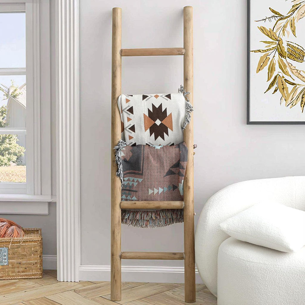 Blanket Ladder Quilt Rack For Sale 6-Tier Blanket Ladder For