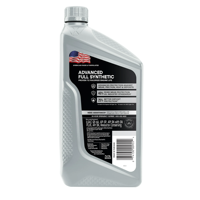 Huile moteur Valvoline Advanced Full Synthetic SAE 5W-30 1 QT Lubrifiant automobile anti-usure