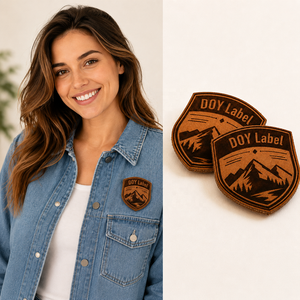 Etichette in Vera Pelle a <span class=keywords><strong>Forma</strong></span> <span class=keywords><strong>di</strong></span> Scudo Personalizzate con Logo del Tuo <span class=keywords><strong>Marchio</strong></span> in Rilievo per Abbigliamento - Product Image 4