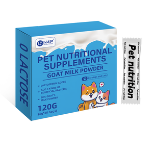 락토페린과 프로바이오틱스가 포함된 개와 고양이를 위한 N4P 염소 분유, 120g-모든 연령층의 애완 동물을 위한 영양 보조제 - Product Image 2