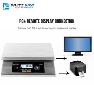Báscula electrónica de pesaje de mesa precisa de alta calidad, 2017, con impresión de billetes de 6Kg,15Kg,30Kg - Product Image 3