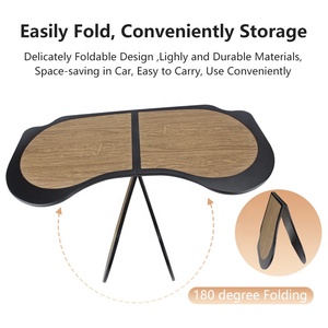 Pour <span class=keywords><strong>Tesla</strong></span> Model 3 Model Y Food Desk pour ordinateur portable Table de voiture pliable pour manger plateau polyvalent pour accessoires de conducteur - Product Image 5