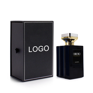 Botella de Perfume de Vidrio Corrugado de 100 ml, Personalizada y de Lujo, para Hombre, con Caja de Regalo Cuadrada a Juego - Product Image 5