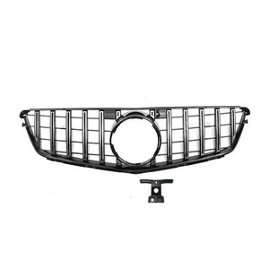Grille avant de remplacement OEM ABS style GT <span class=keywords><strong>Panamericana</strong></span> pour Mercedes <span class=keywords><strong>Classe</strong></span> C W204 2009-2014 - Product Image 4