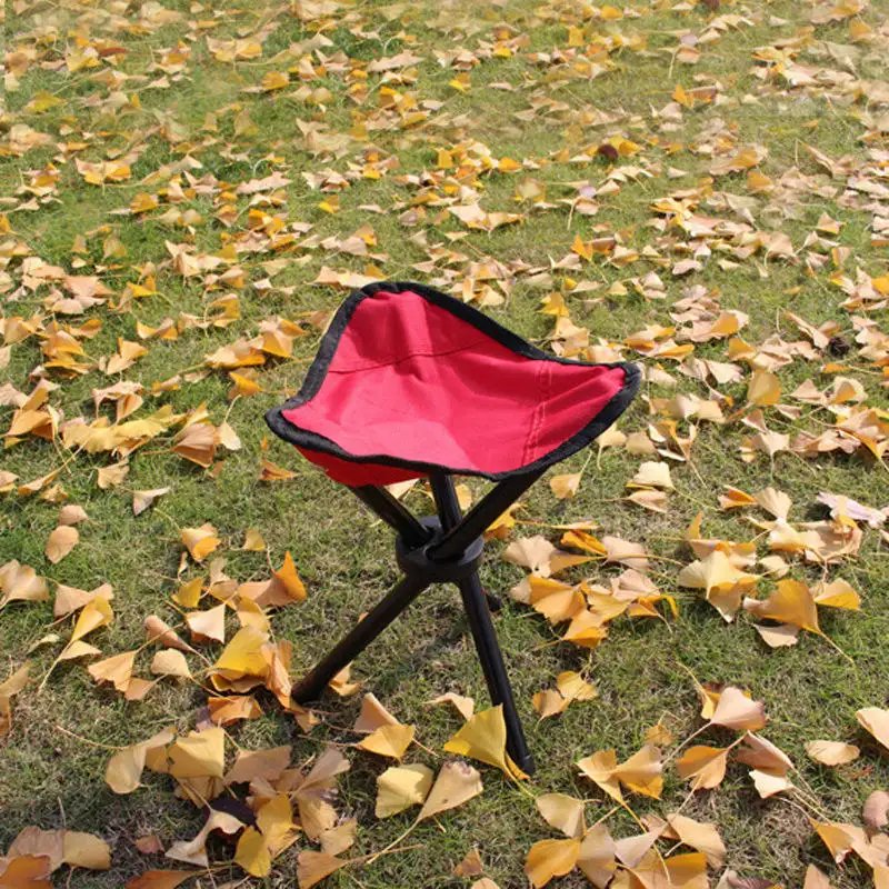 Comfortable Fishing Chair Outdoor Camping Folding Stool Three-legged Foldable Camping Beach Fishing Travel Multipurpose