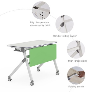 MIGE Modern Office Furniture Modular Training Desk for Meeting Room Convertible Extendable for Home Office School Hospital Use - Product Image 5