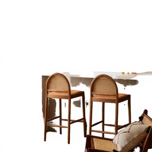 Modern Wooden <b>White</b> Cushion Armrest Swivel High Counter Dining Bar <b>Chair</b> for Home -Bar Home Office & Apartment Use - Product Image 3