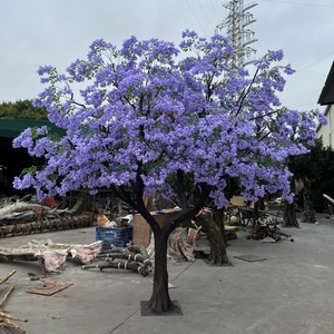 Nouveaux produits populaires : Grand arbre fleuri artificiel en <span class=keywords><strong>Jacaranda</strong></span> violette pour la décoration de mariage - Product Image 1