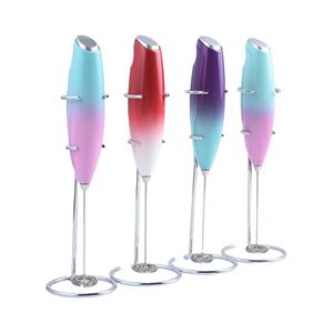 Pembuat busa susu listrik, alat kopi genggam dioperasikan dengan baterai kuat baja Mini - Product Image 4