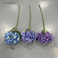 Hydrangeas artificiels HGA réalistes pour la décoration de la maison et des événements, fleurs d'hortensia en soie au toucher réel, décoration de salon, vente en gros