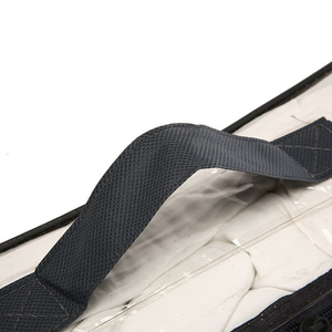 Precio al por mayor de fábrica, bolsa de almacenamiento de PVC impermeable con asa, bolsa de transporte de edredón de alambre para ahorrar espacio, bolsa de almacenamiento transparente - Product Image 3