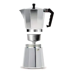Moka Pot 이탈리아 커피 머신 에스프레소 알루미늄 간헐천 커피 메이커 주전자 라떼 스토브 클래식 커피웨어 바리 스타 액세서리