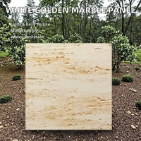 Nouveau matériau écologique Panneaux de placage en pierre de marbre blanc doré Revêtement mural flexible léger et fin Vanity Top Big Slab