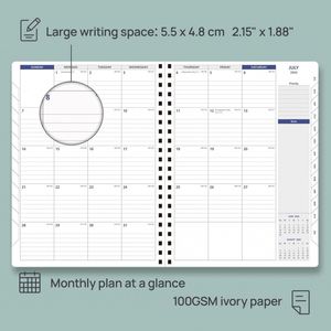 Custom School Hardcover Leather A5 Thread Sewing Bound Homeschool Notepad <b>Gift</b> Customizable 80 GSM - Product Image 3