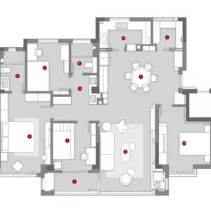Plan de maison de la marque Sanhai, style moderne, design d'intérieur, rendu 3D Max, dessin de construction, aménagement d'appartement, espace personnalisé - Product Image 2