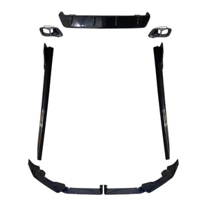 Kit de Carrocería de Alto Rendimiento MP para <span class=keywords><strong>BMW</strong></span> <span class=keywords><strong>X6</strong></span> G06 LCI <span class=keywords><strong>2023</strong></span>-2025 |   Alerón delantero, faldones laterales y difusor trasero de ABS negro brillante - Product Image 2