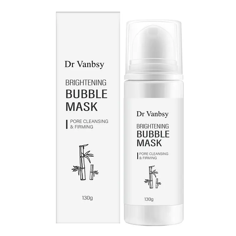 Private Label Custom Deep Moisturizing Bubble Mask Facial Brightening Whitening Oxygen Bubble Clay Mask