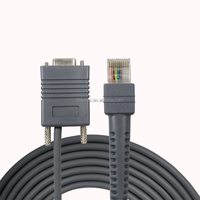 Cable DE DATOS USB RS232 a RJ45 con chaqueta de PVC para uso de PC/impresora con escáner de código de barras Zebra/Symbol/Motorola