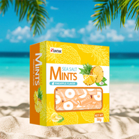 Ananas Flavour Single Pack Zee Zout Suiker Gratis Pepermuntjes Snoep