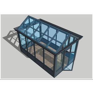 Gazebo en aluminium personnalisé pergola véranda en verre patio extérieur toit à persiennes roulant - Product Image 4