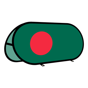 Bannière ovale pop-up en tissu tricoté warp-knit pour la promotion publicitaire en extérieur au Bangladesh, idéale pour les tentes extérieures - Product Image 1