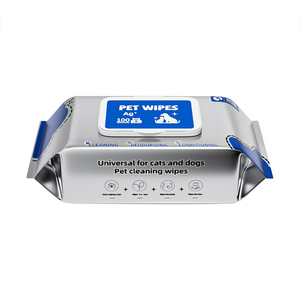 Ivypet 100Pcs Tùy Chỉnh Không Dệt Vải Pet Lau Cotton Phân Hủy Sinh Học Làm Sạch Khử Mùi Pet Eye Chải Chuốt Khăn Lau - Product Image 6