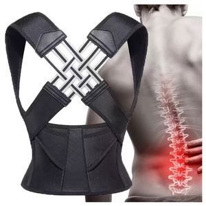 Men Women Straightener Adjustable Shoulder Upper <b>Back</b> Support Belt Breathable <b>Back</b> <b>Brace</b> Upright Posture Corrector - Product Image 2