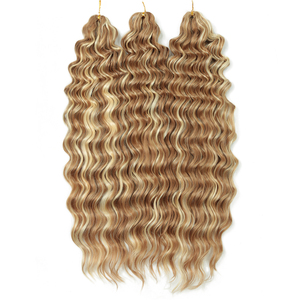 Cabello Boho para Trenzas, 18 Pulgadas, Cabello Rizado para Crochet, Trenzas de Ondas Profundas, Rizos Bohemios - Product Image 5