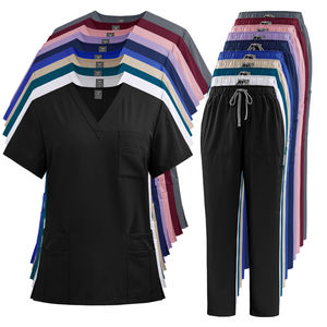 Trajes de enfermería para hombres y mujeres, conjuntos de uniformes médicos de Spandex, conjunto de uniformes de enfermería para Hospital, venta al por mayor - Product Image 3