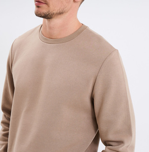 เสื้อสเวตเชิ้ตคอกลมผู้ชาย ผ้าคอตตอนแท้ 100% พรีเมียม เนื้อผ้าเทอร์รี่ ระบายอากาศได้ดี เป็นมิตรต่อสิ่งแวดล้อม พิมพ์ลายโลโก้ตามสั่งที่ด้านหลังคอเสื้อ - Product Image 3