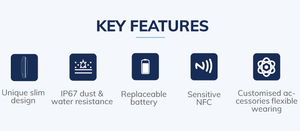 Dispositif de balise BLE avec NFC, idéal pour la localisation de batteries Minew, best-seller, avec carte d'identification dynamique - Product Image 6