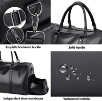 Sac de sport imperméable grande capacité avec compartiment sec/humide, personnalisable avec logo, sac de voyage week-end grande capacité pour hommes