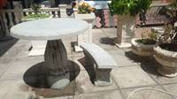 Ensemble de table et chaises d'extérieur pour jardin et cour, moules en résine de fibre de verre pour tables en béton d'extérieur à vendre