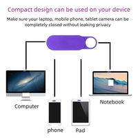 Penutup Kamera Web Anti-Spy Nx untuk Smartphone & Tablet dengan Shutter