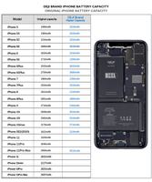 Batterie de remplacement DEJI pour iPhone X, 3310mAh, avec Kits d'outils complets et bandes adhésives