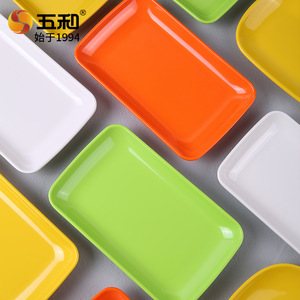 Melamine Rectangle Plate Multiple Colors For Hotel Party Snack Serving Dishware - Product Image 3