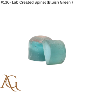 Espinela Cultivada en Laboratorio # 136 Esferas de espinela (verde azulado) creadas en laboratorio, piedras preciosas en bruto sintéticas, simuladas, de fusión por llama - Product Image 2