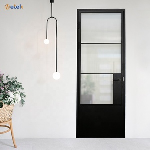 Marco de aluminio Delgado Steampunk, puerta corredera de vidrio doble, Noble, visión, Unidad de despensa de armario de cocina, puerta de vidrio de alta <span class=keywords><strong>Sierra</strong></span> - Product Image 2