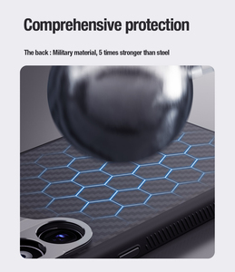 เคสโทรศัพท์มือถือ <span class=keywords><strong>Nillkin</strong></span> รุ่น CarboProp Magnetic <span class=keywords><strong>Case</strong></span> Series วัสดุไฟเบอร์ สำหรับ Samsung Galaxy S24 Ultra รุ่นเคสคาร์บอน - Product Image 5