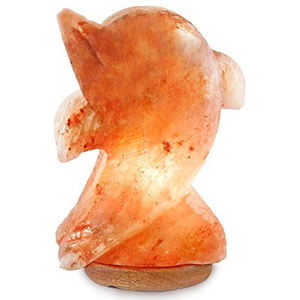 Lampe en sel rose de l'Himalaya sculptée à la main, écologique, artisanat naturel poli, thème animal, décoration sur le thème de l'amour - Product Image 1