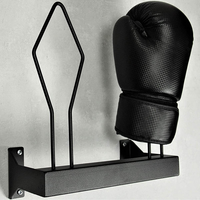 Présentoir mural organisateur de gants de boxe à 2 gants avec support mural