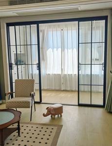 ประตูอะลูมิเนียมและกระจก Prima แบบกรอบบาง สำหรับ<span class=keywords><strong>ห้อง</strong></span>ครัวและห้องน้ำ ประตูบาน<span class=keywords><strong>เลื่อน</strong></span>สูงจากพื้นจรดเพดาน - Product Image 3