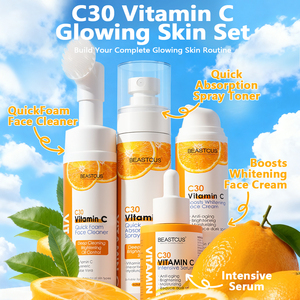 C30 Vitamina C Cuidado DE LA PIEL Etiqueta privada Multi-Efecto Reparación <span class=keywords><strong>Kit</strong></span> de belleza Corea Blanqueamiento Brillo Vitamina C Cuidado DE LA PIEL Set - Product Image 2