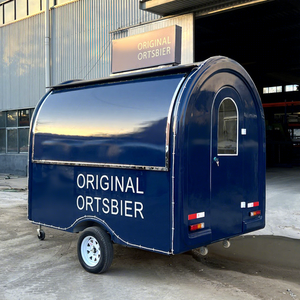Food Truck Moderne en Acier Inoxydable pour Snacks, Hot-Dogs, Café, avec Réfrigérateur et Congélateur - Product Image 1