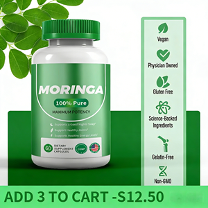 Meilleures capsules de <span class=keywords><strong>Moringa</strong></span> - Poudre de <span class=keywords><strong>Moringa</strong></span> pure, superaliment pour l'énergie, la peau, la santé immunitaire et intestinale, complément alimentaire vert naturel - Product Image 2