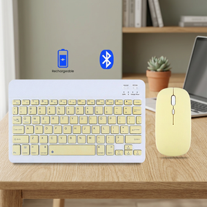 bluetooth <b>keyboard</b> and mouse yellow fancy <b>keyboard</b> and mouse set portable tiny <b>keyboard</b> and mouse set - Product Image 1