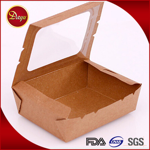 Hamburger Snack Fast Food scatola di carta Sandwich personalizzato scatola di imballaggio carta Kraft Logo personalizzato <span class=keywords><strong>da</strong></span> <span class=keywords><strong>asporto</strong></span> torta usa e getta - Product Image 2