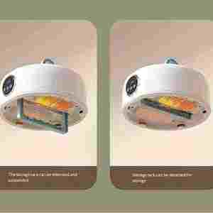 Secadora de Ropa Portátil Mini Eléctrica Inteligente con Control Remoto, Plancha de Vapor para el Hogar o Hotel - Product Image 3